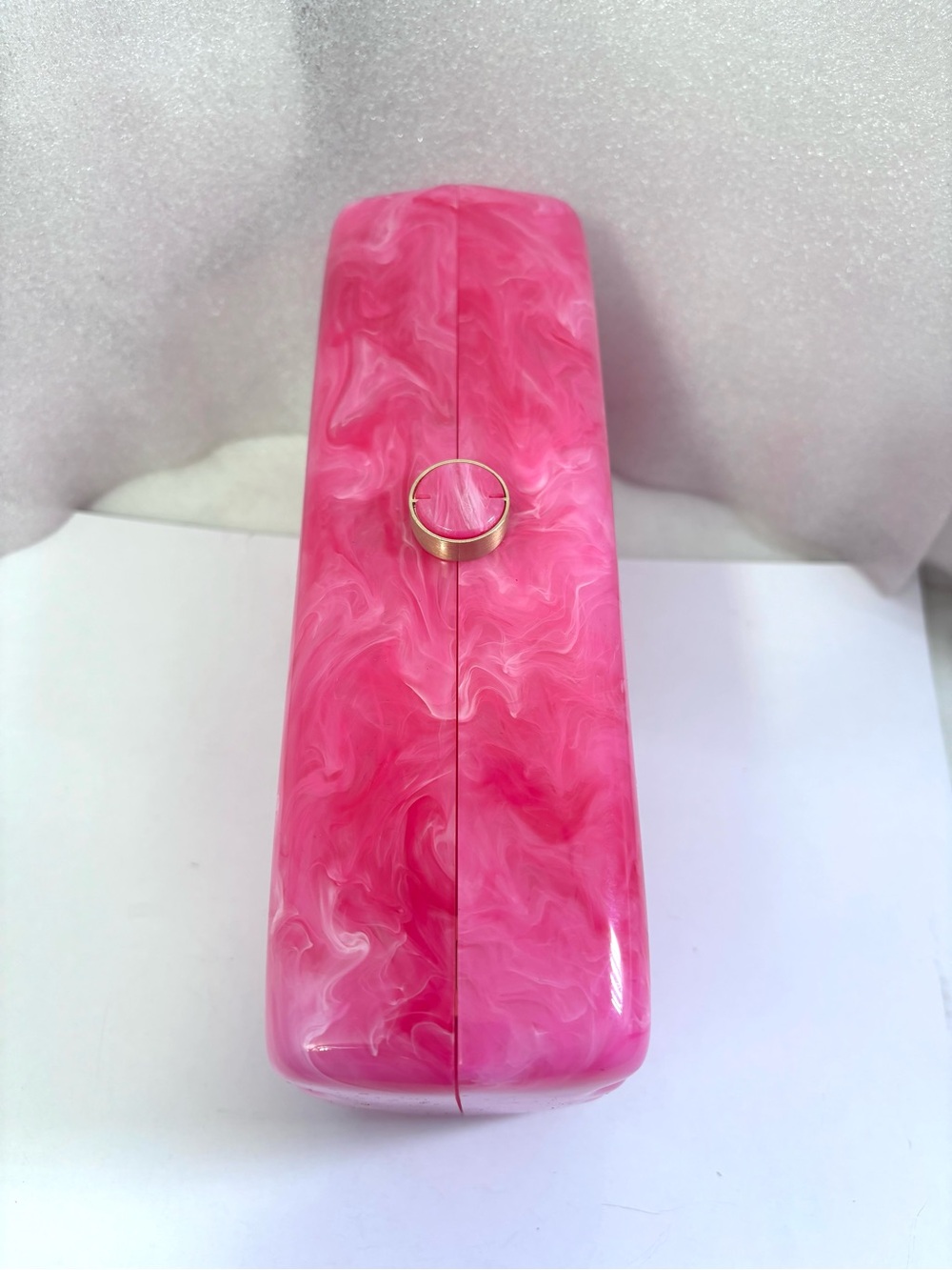 Cult Gaia Enid Box Clutch. Dragonfruit. - Picture 8 of 13